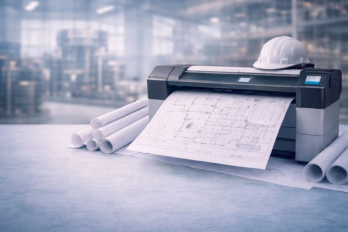Plotter Syrcop para gestión y digitalización de planos en obra