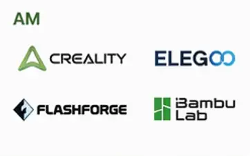 Marcas AM: Creality, Elegoo, Flashforge y Bambu Lab